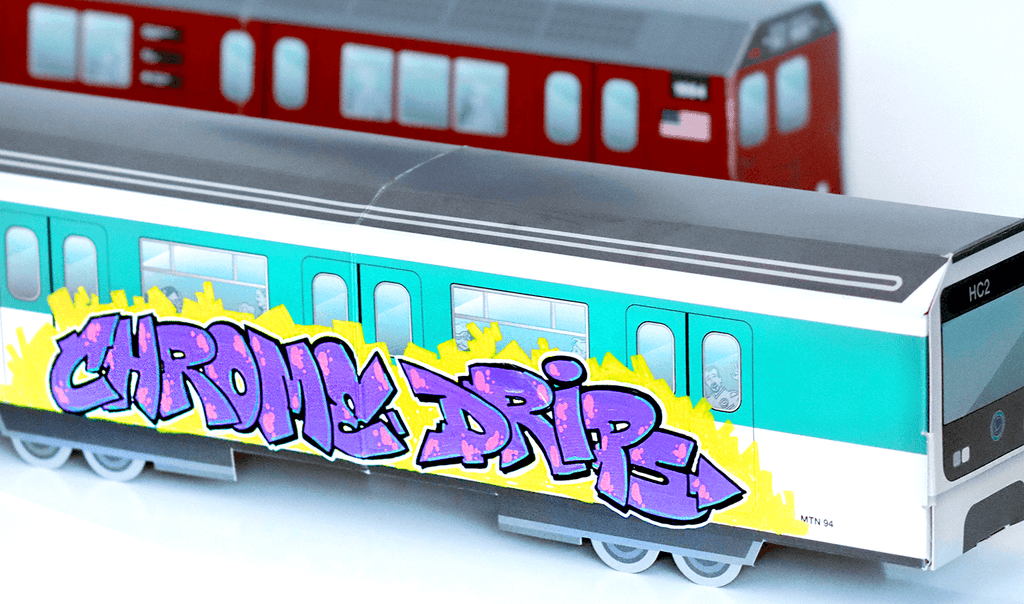 Magasin de Graffiti Chrome Drips train