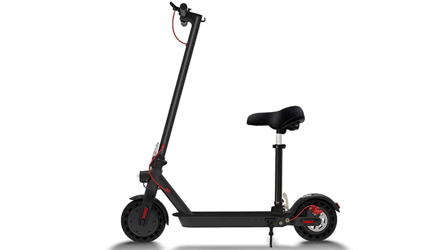 Cette trottinette électrique pliable et avec siège pour vous