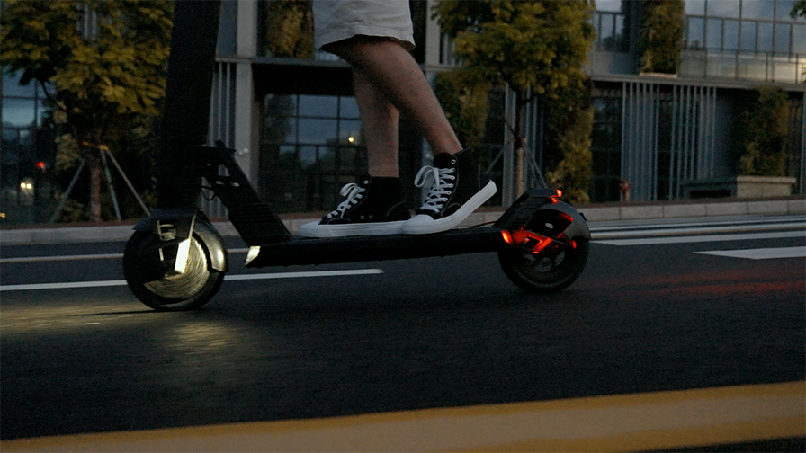 electric scooter night riding