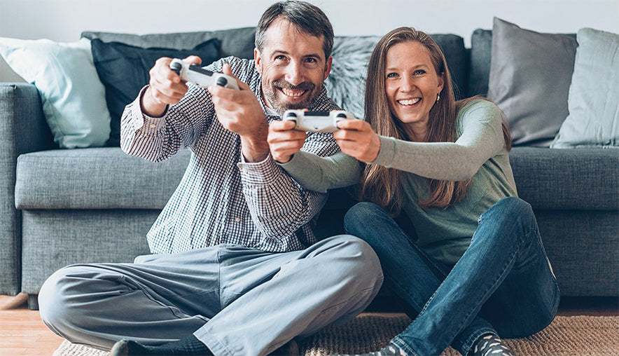 Play video games or bond over a board game