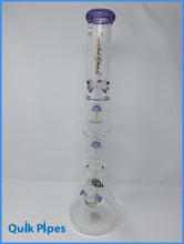 Load image into Gallery viewer, 18” Crystal Glass Two Chamber Beaker | Quik Pipes.