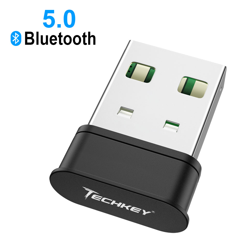 Schuine streep Klassiek regering Bluetooth Adapter for PC，Techkey USB Mini Bluetooth 5.0 EDR Dongle for –  mytechkey