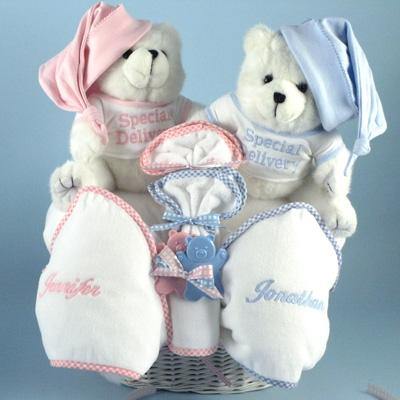 twin teddy bears