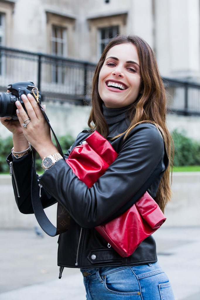 Gabriela Dias Purse Red Clutch