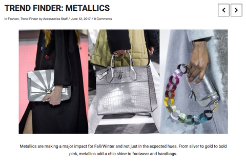 Trend Finder: Metallics Header