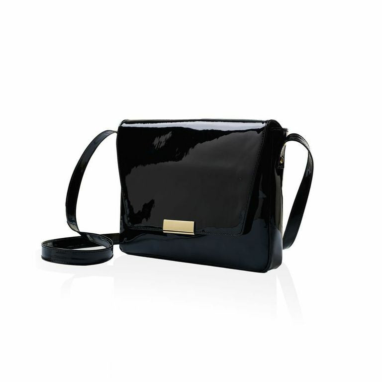 black patent leather handbags