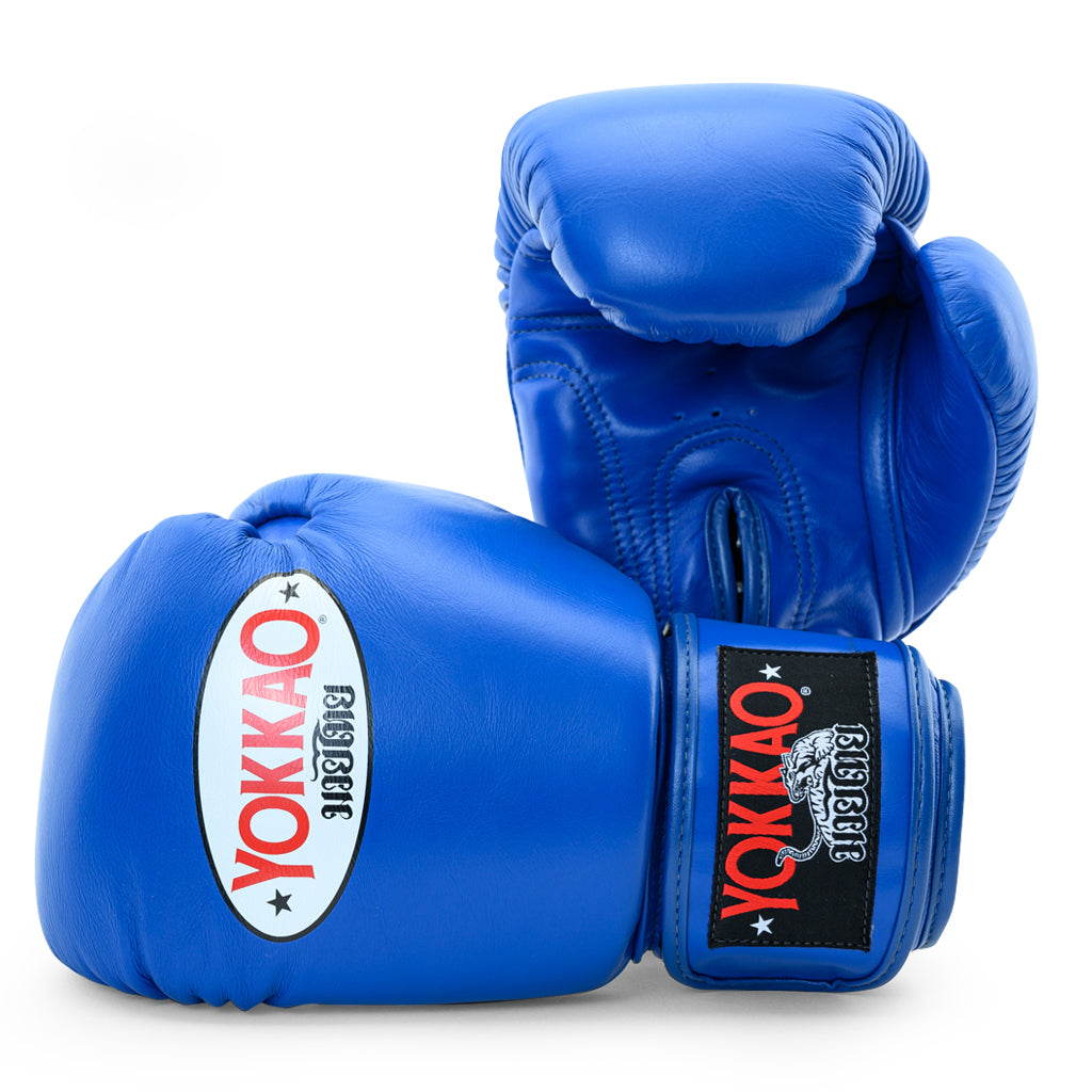 Lace Up Gloves | YOKKAO Blue Boxing Gloves