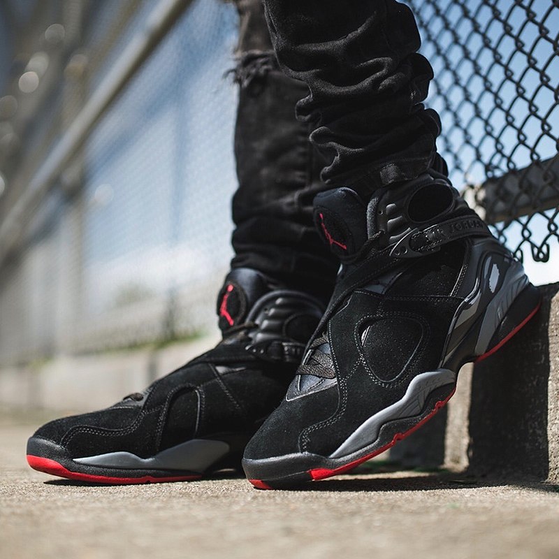 jordan 8 bred on feet