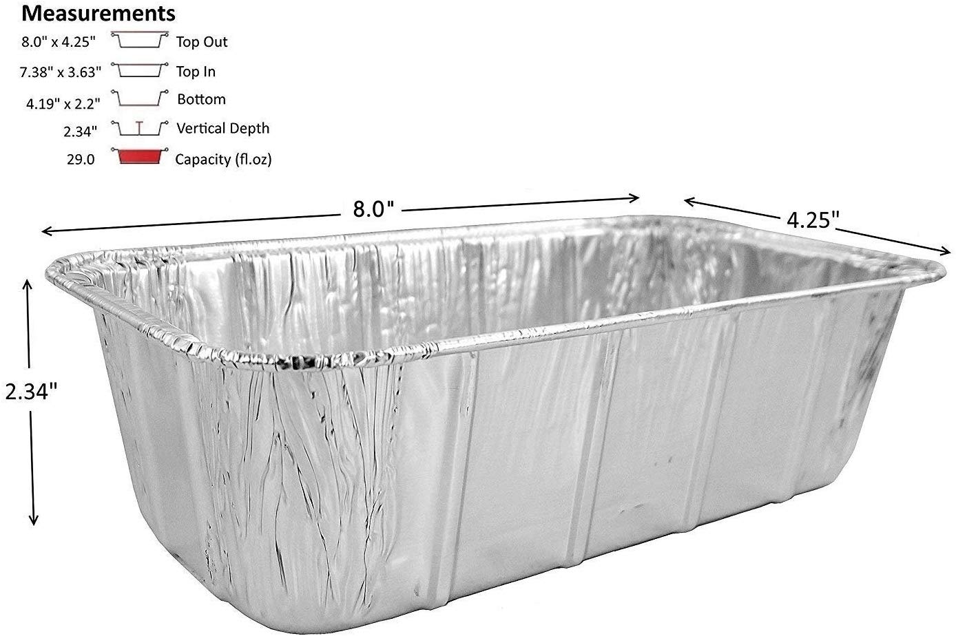 Durable 1 1 2 Lb Aluminum Foil Loaf Pan 500 Cs Pactogo Com