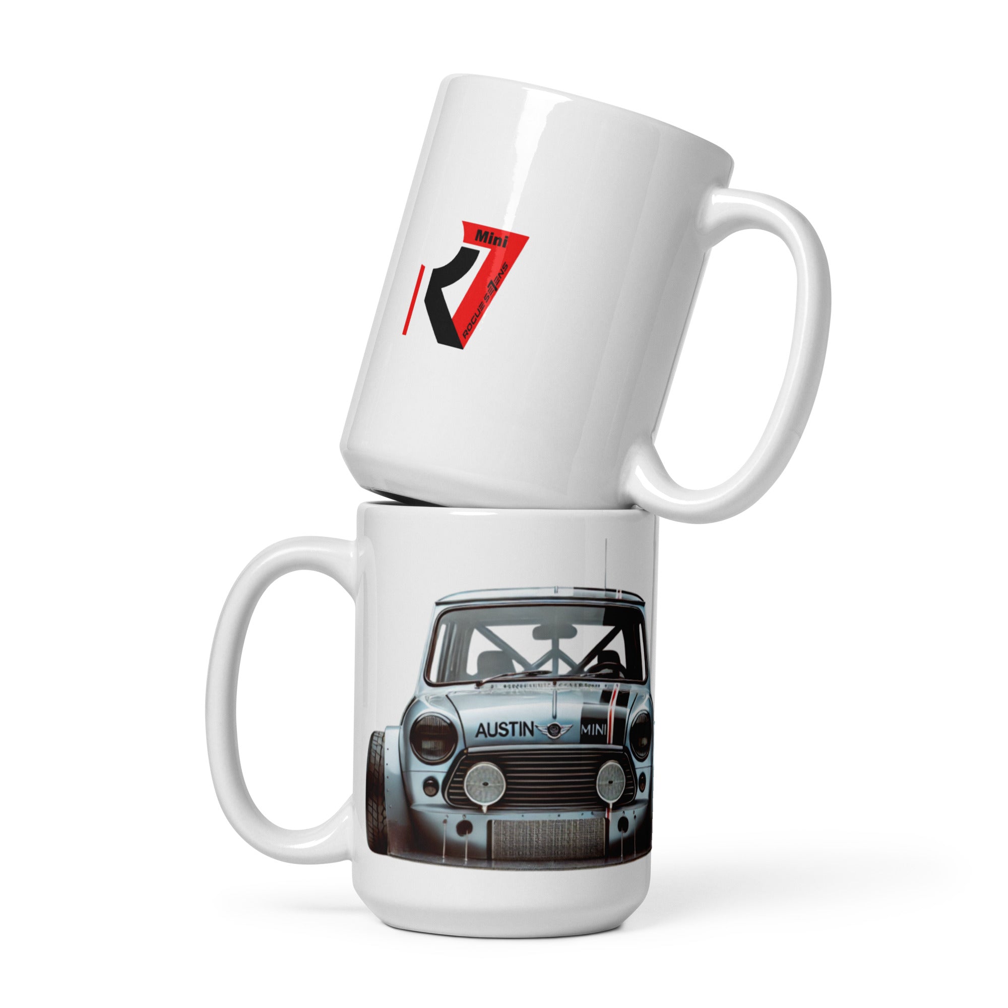 White glossy Wide Mini mug