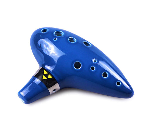 Deekec Zelda Ocarina 12 Hole Alto C with Song Book (Songs From the Legend  of Zelda) with Display Stand Protective Bag