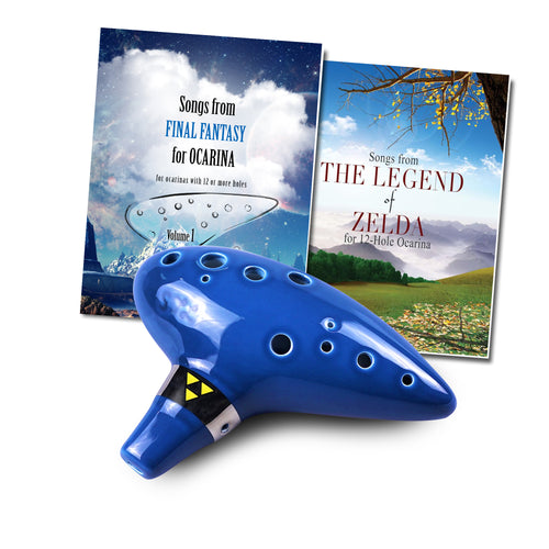  Ohuhu Zelda Ocarina with Song Book (Songs From the Legend of  Zelda), FDA Tested 12 Hole Alto C Zelda Ocarinas Play by Link Triforce,  Gift for Zelda Fans with Display Stand