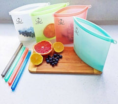 Eco Friendly food grade silicone ziplock bags