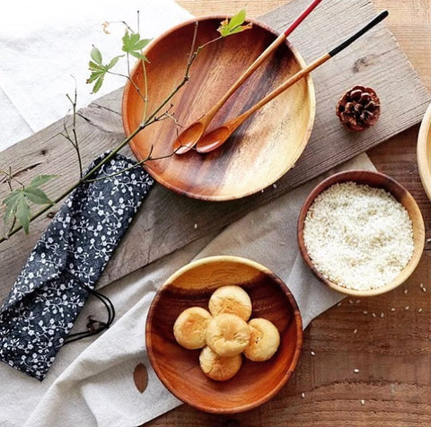 Little Wooden Cups, Dishes & Spoons