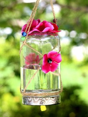 diy mason jar butterfly / bee / hummingbird feeder