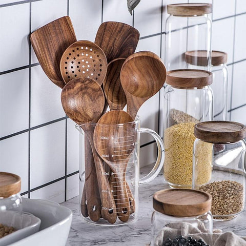 Wood Kitchen Utensil Sets