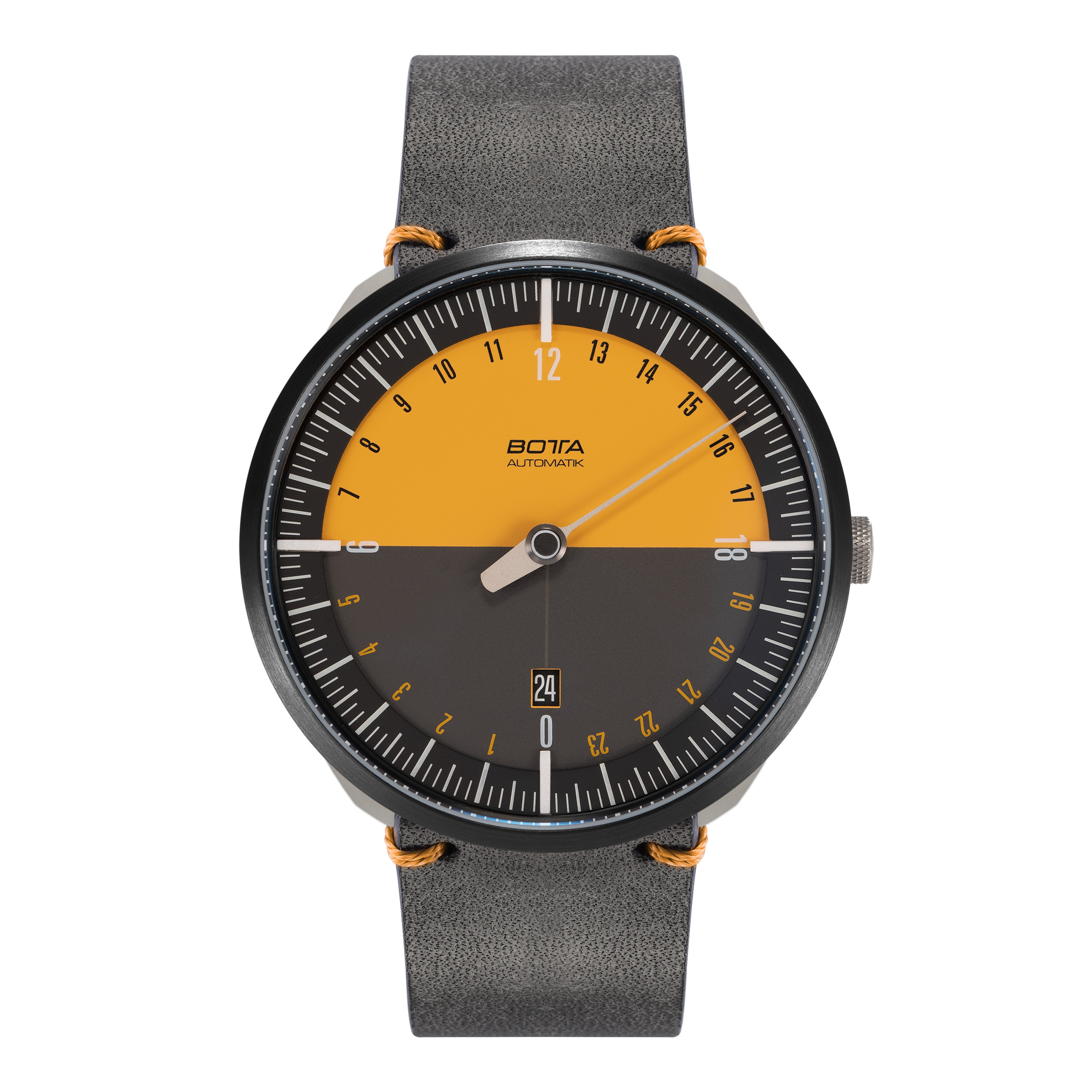 BOTTA TRES 24 Three Hand 24-Hour Swiss Quartz Watch with a 45mm Titanium  Case #681910