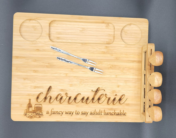 Engraved charcuterie board
