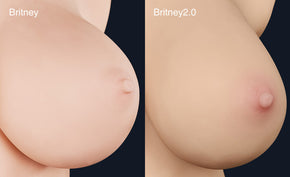 Bitney Big Boobs Sex Doll Nipple Comparison