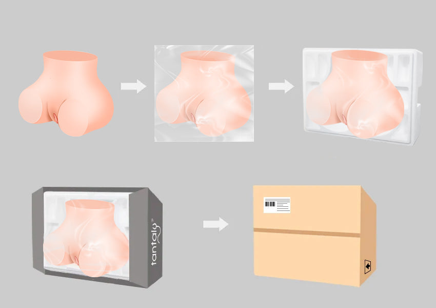 Mia Female Booty Sex Doll Packing Display