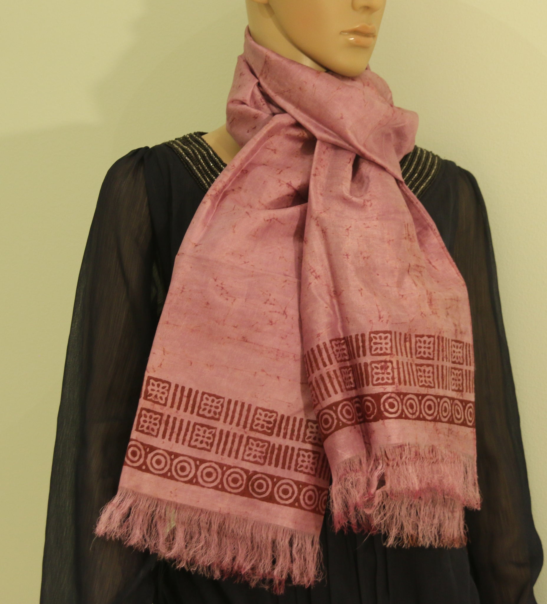 hand printed scarf