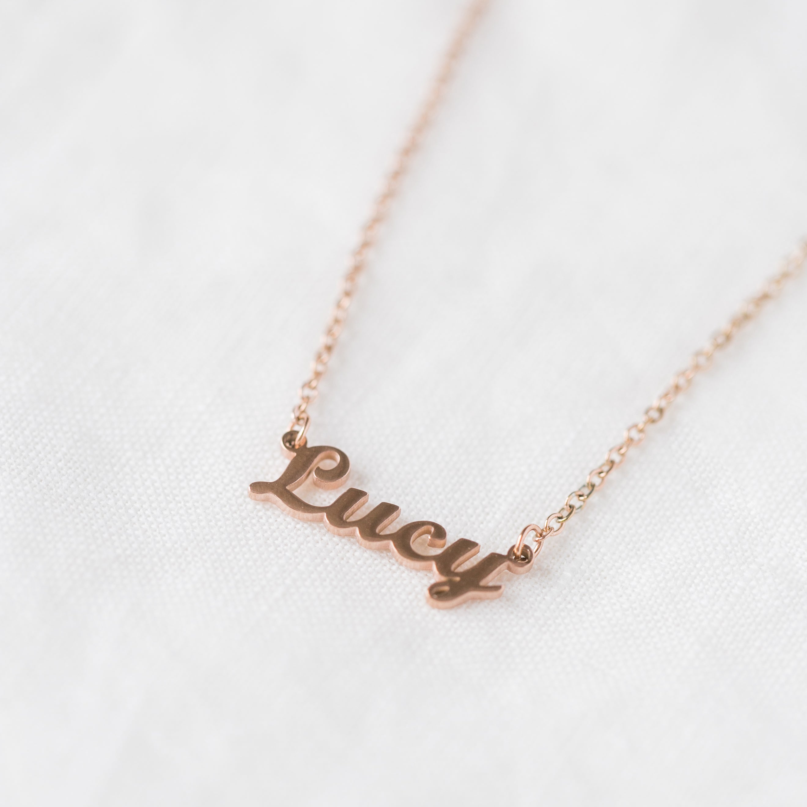 Custom Name Necklace in 18K Gold Plating