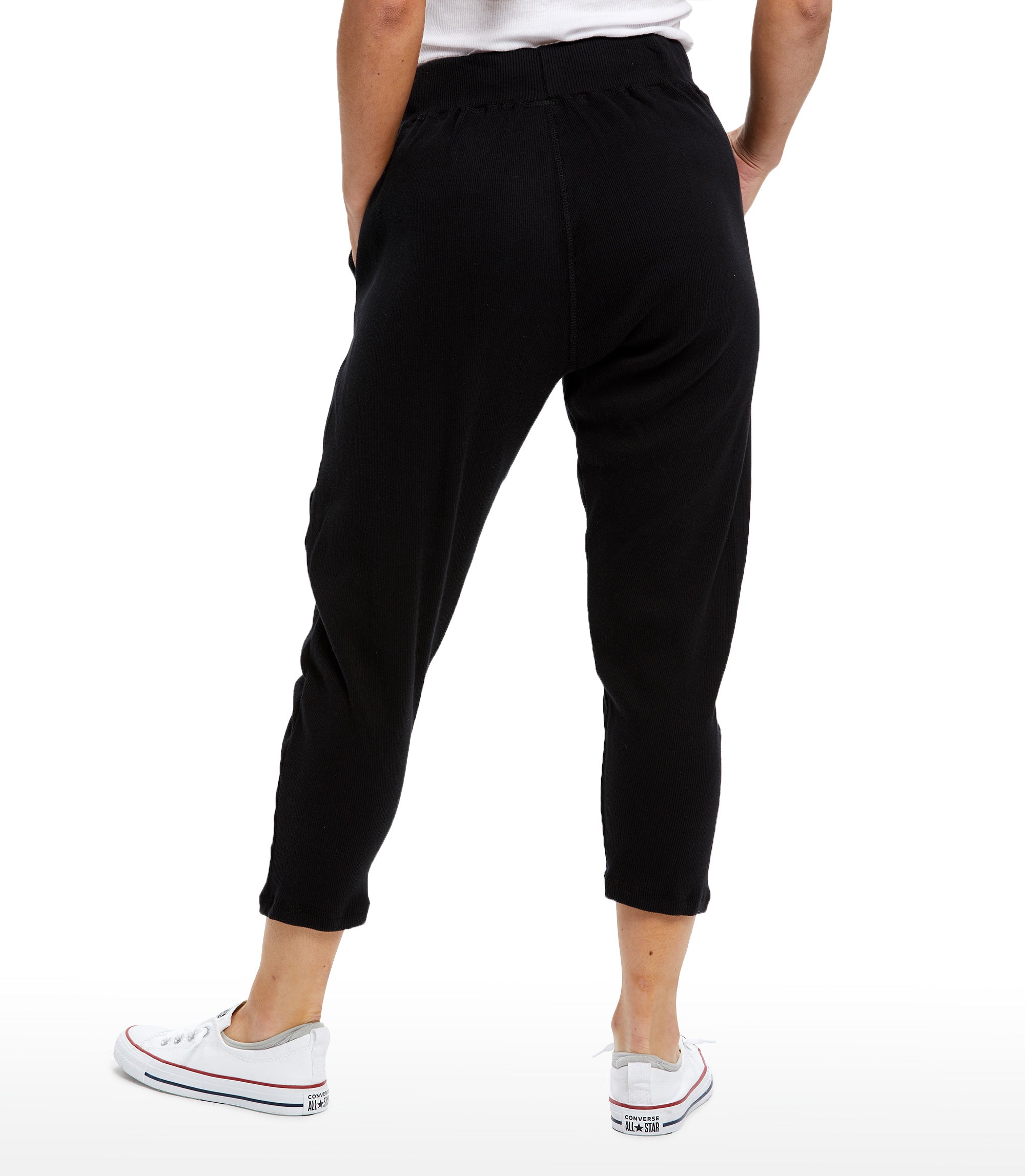 Ribbed Capri Sweatpant