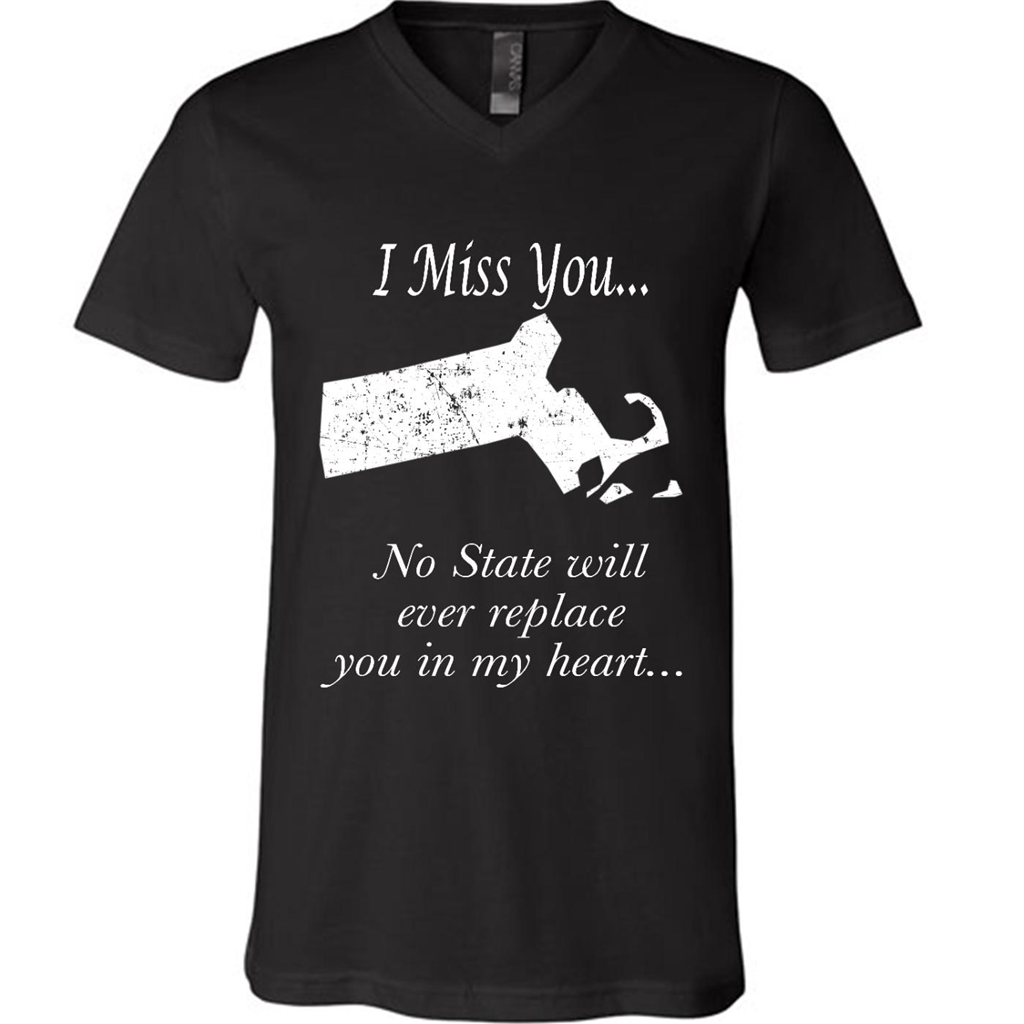 I Miss You Massachusetts State, No State Will Ever Replace You In My Heart - Canvas Unisex