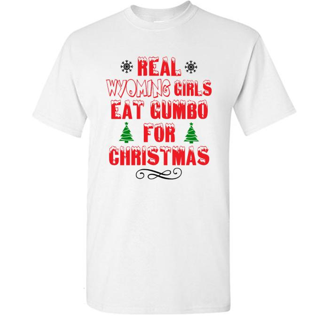 Real Wing Girls Eat Gumbo For Christmas - Short Sleeve Shirt