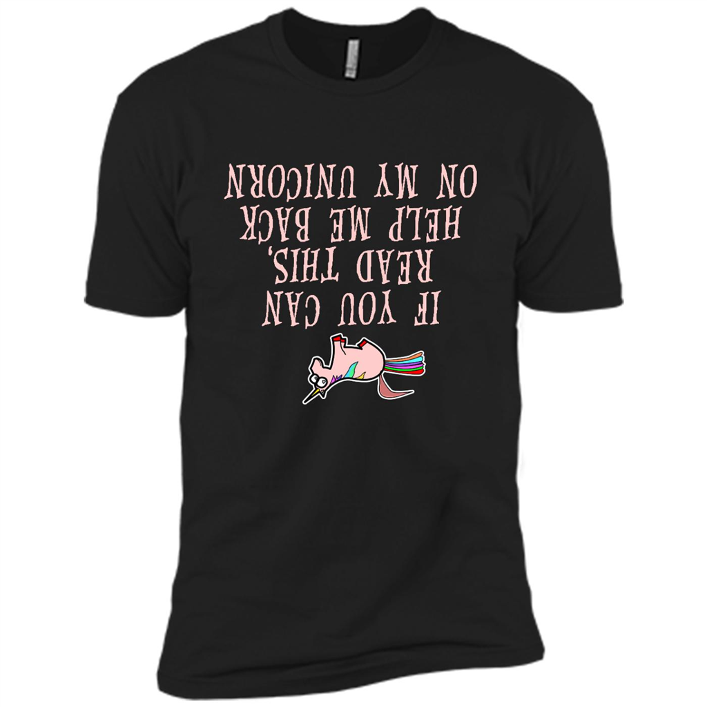 If You Can Read This, Help Me Back On My Unicorn - Canvas Unisex Usa Shirt