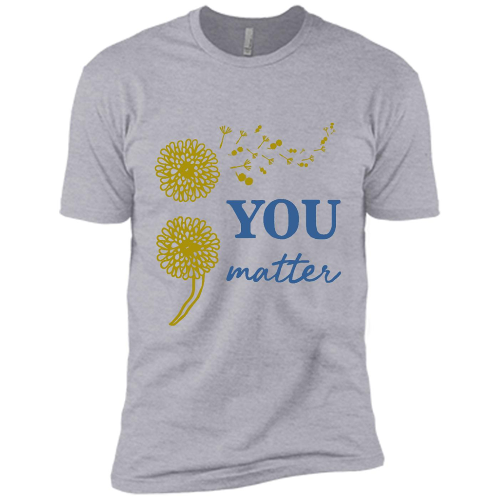 You Matter, Suicide, Dandelion Graphic Design A - Canvas Unisex Usa Shirt