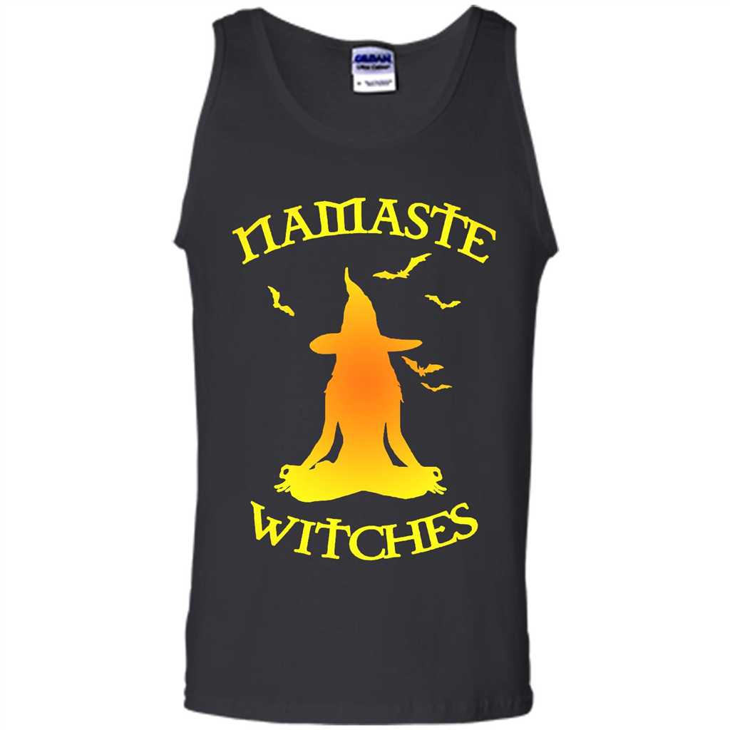 Namaste Yoga Witches Halloween Gift - Canvas Unisex Tank Shirts