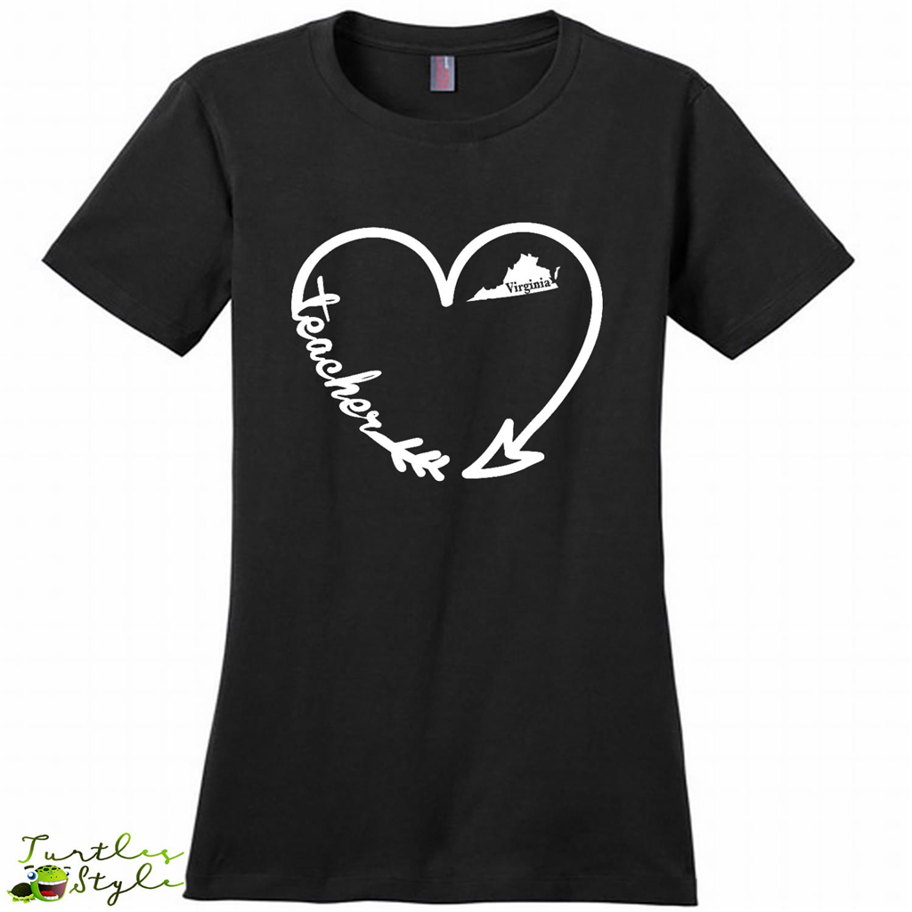 Virginia State, Tea Arrow Heart Home - District Made Shirt