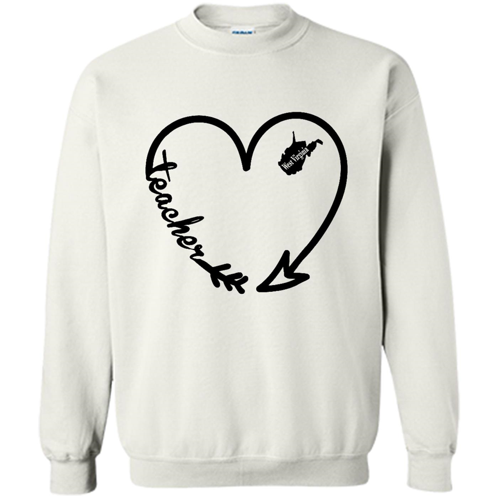 West Virginia State, Tea Arrow Heart Home - Crewneck 