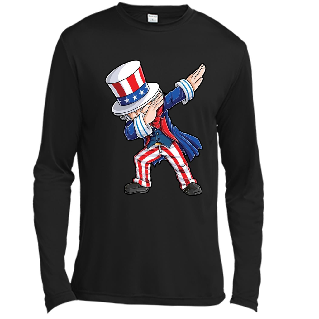 Funny Dabbing Uncle Sam 4th Of July Independence Day - Canvas Shirt