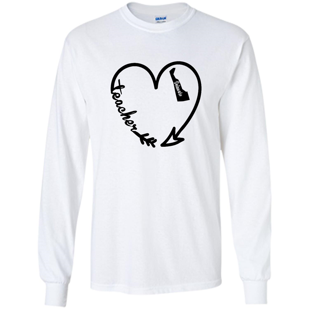 Delaware State, Tea Arrow Heart Home - Shirt