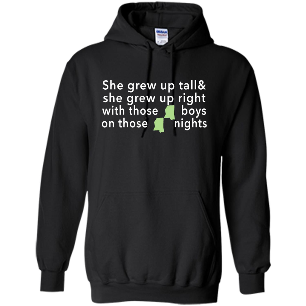 She Grew Up On Those Mississippi Nights - Heavy Blend Shirts