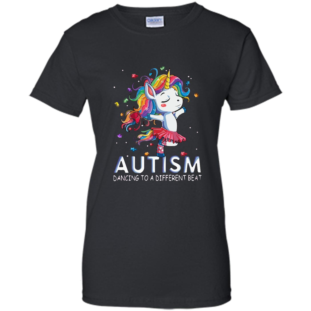 Autism, Colorful Unicorn Dancing To A Different Beat - Shirt