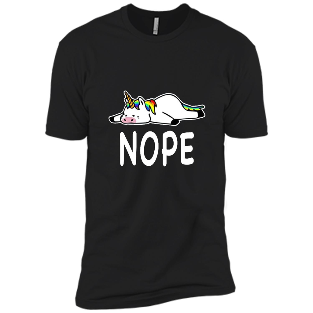 Nope Not Today Funny Tired And Lazy Unicorn - Canvas Unisex Usa Shirt