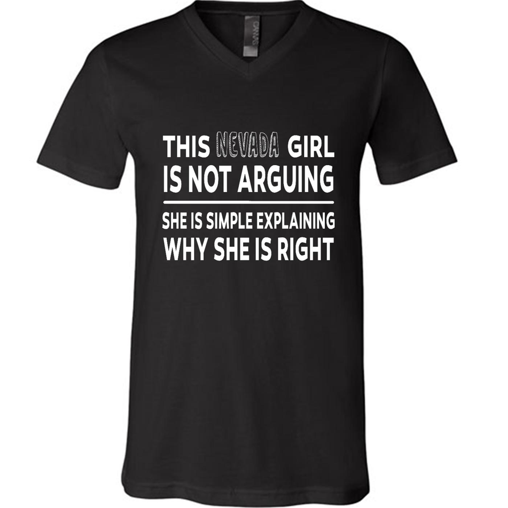 This Nevada Girl Is Not Arguing She Is Simple Explaining Why - Canvas Unisex Shirt