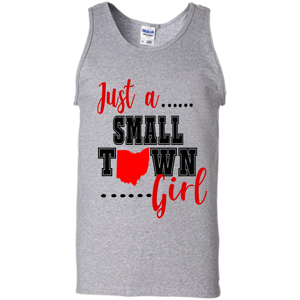 Just A Town Ohio Girl - Canvas Unisex Tank Shirts