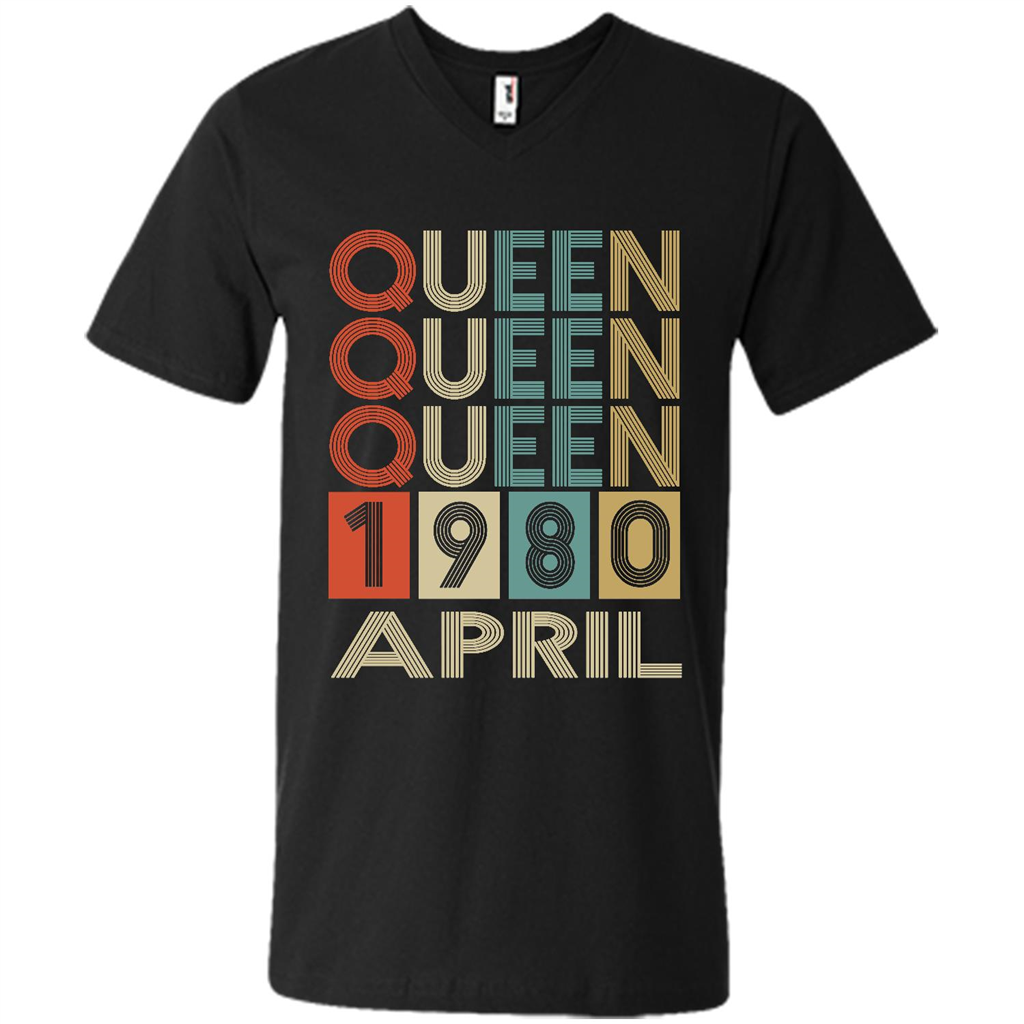 Birthday Gift, Queen Was Born In April 1980 - Canvas Unisex Shirt