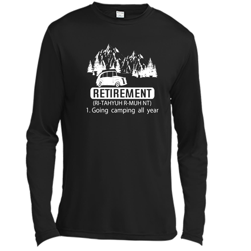 Retiret Going Camping All Year - Canvas Shirt