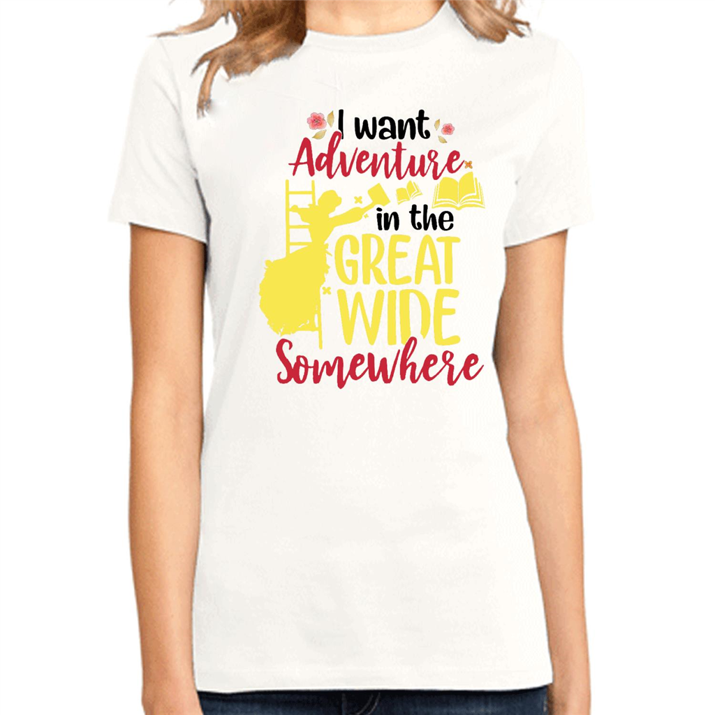 I Want Adventure In The Great Wide Somewhere Flowy - District Made Shirt