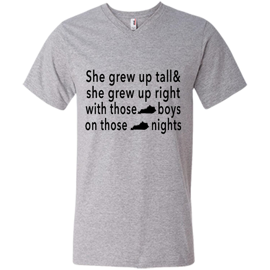 She Grew Up On Those Kentucky Nights - Canvas Unisex Shirt