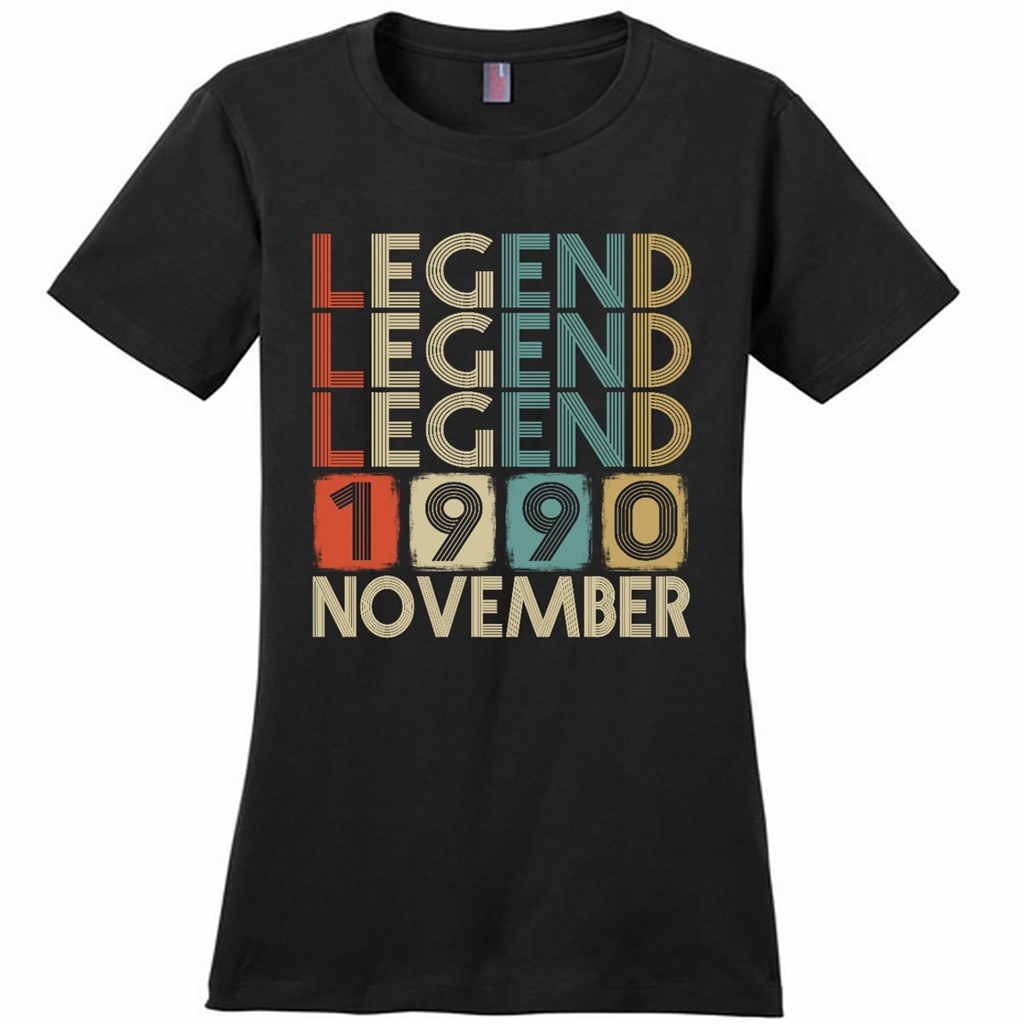 Birthday Gift, Legend Born November 1990 - District Made Woman Shirt