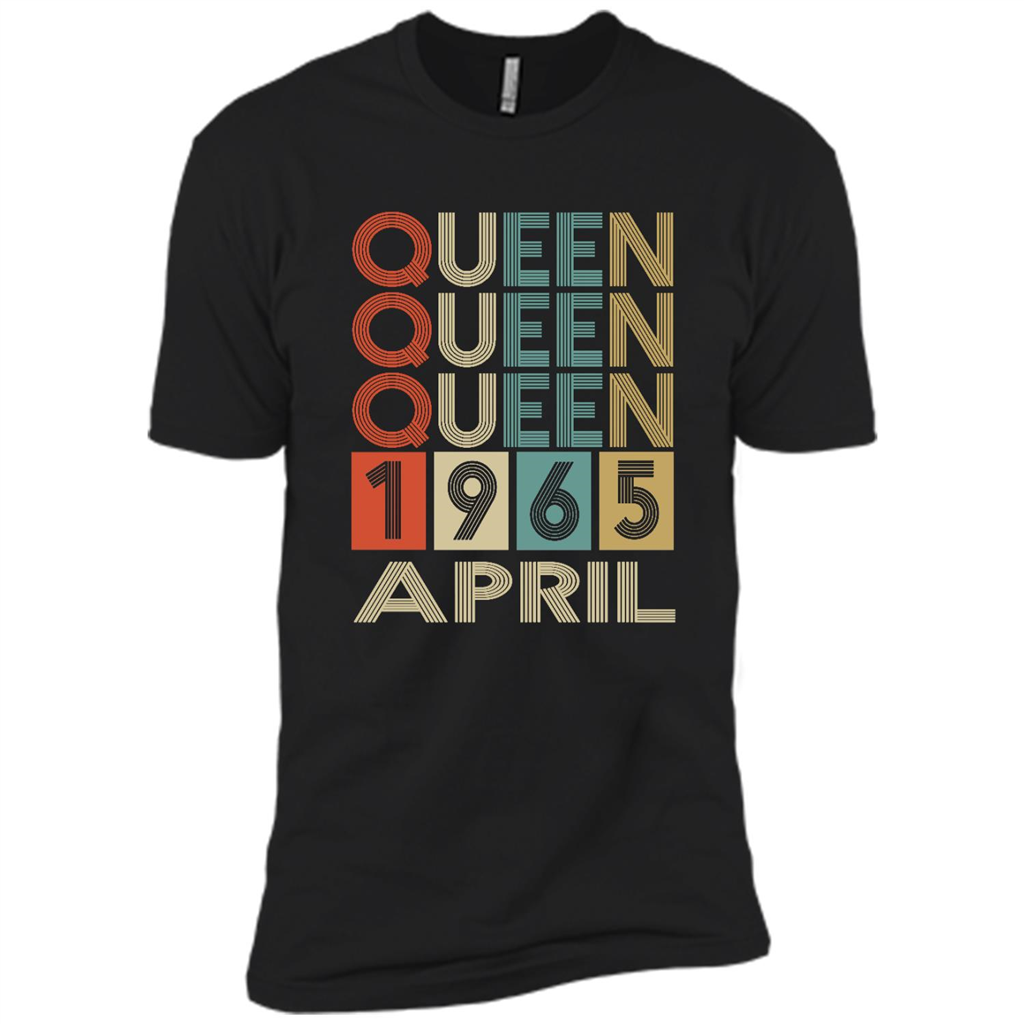 Birthday Gift, Queen Was Born In April 1965 - Canvas Unisex Usa Shirt