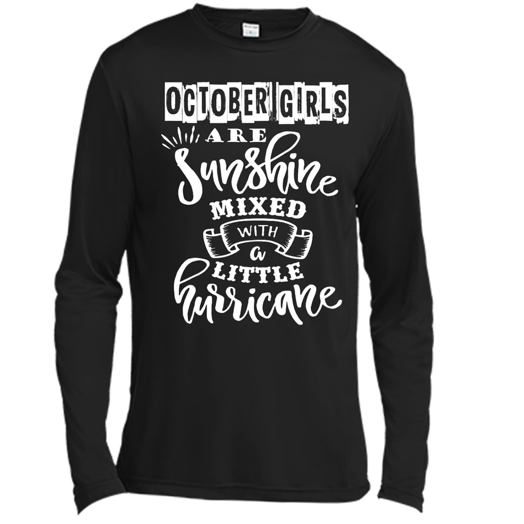 October Girls Are Sunshine Mixed With Hurricane - Canvas Shirt