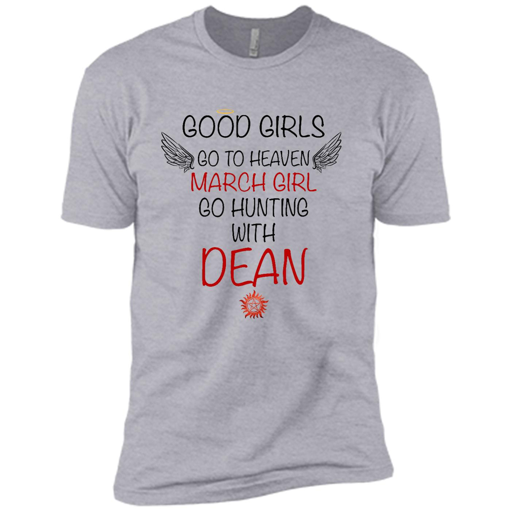 Good Girl Go To Heaven March Girl Go Hunting With Dean - Canvas Unisex Usa Shirt