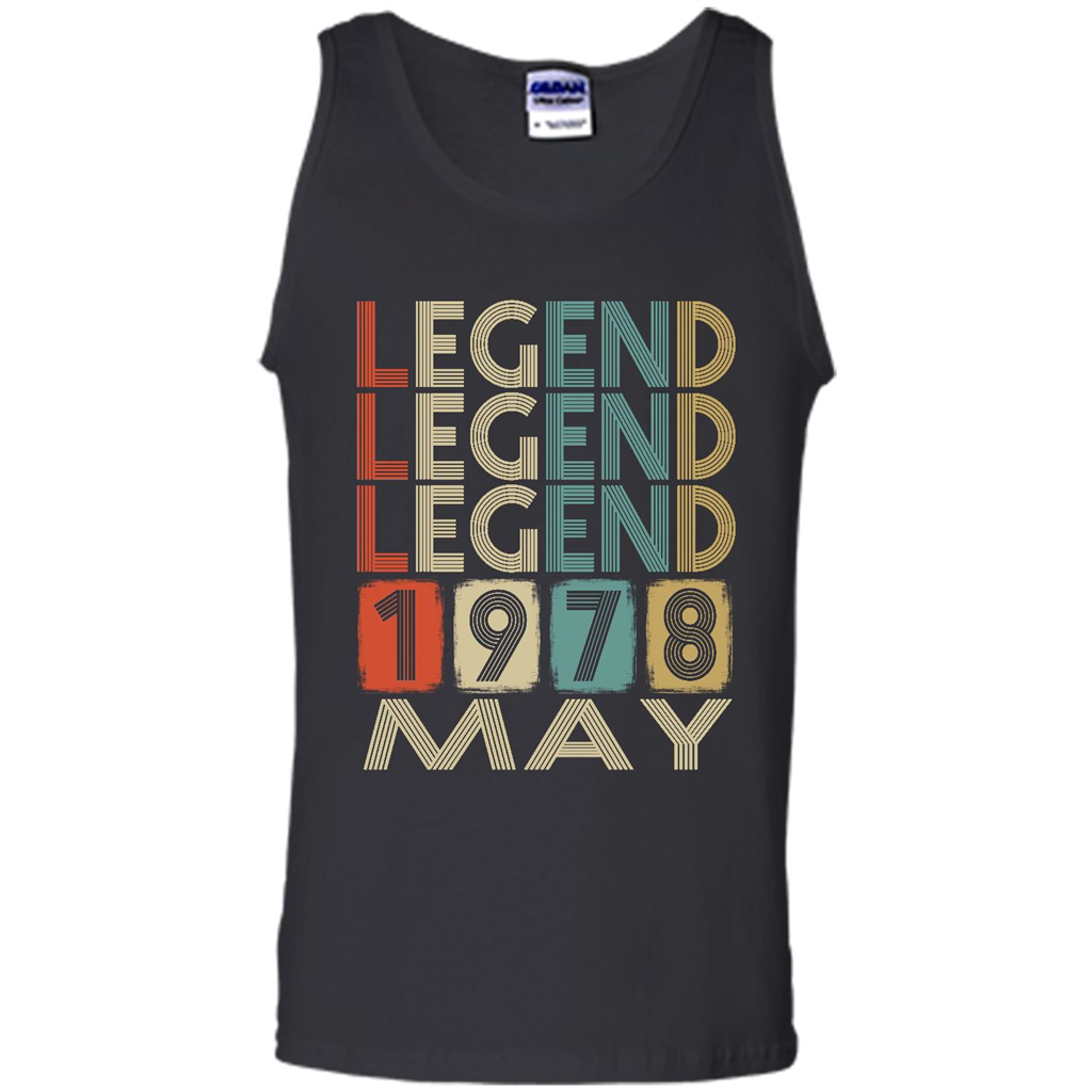 Birthday Gift, Legend Born May 1978 - Canvas Unisex Tank Shirts